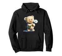 Cute Teddy Bear with Dandelion for a Whimsical Touch Pullover Hoodie
