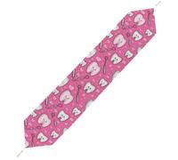 Cute Teeth Dental Table Runner Indoor Kitchen Anniversary Wedding Dining Table Decorations