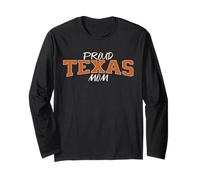 Cute Tennessee Mom | Classic TN Orange Vintage Varsity Print Long Sleeve T-Shirt