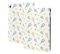 Cute Tennis Racket Print Compatible with ipad air 3rd Generation Case Cover, Tablet Cases Compatible with ipad Pro Case 10.5 Inch, Auto Wake/Sleep, Folio Stand
