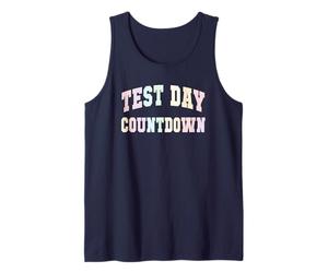 Cute Test Day Countdown Testing Testing Teacher Math Prep Tank Top