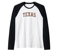 Cute Texas Leopard Cowgirl Southern Country Girl Raglan Baseball Tee
