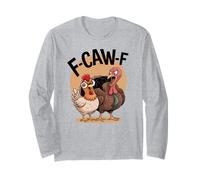 Cute Thanksgiving F-CAW-F Gag Turkey I'm A Delight Gobble Long Sleeve T-Shirt