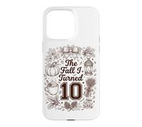 Cute The Fall I Turned 10 Cozy Autumn Birthday Party Case for iPhone 15 Pro Max