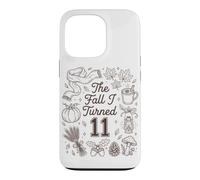 Cute The Fall I Turned 11 Cozy Autumn Birthday Party Case for iPhone 13 Pro