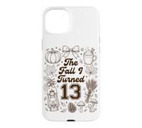 Cute The Fall I Turned 13 Cozy Autumn Birthday Party Case for iPhone 15 Plus