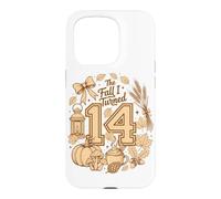 Cute The Fall I Turned 14 Cozy Autumn Birthday Party Case for iPhone 15 Pro