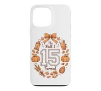 Cute The Fall I Turned 15 Cozy Autumn Birthday Party Case for iPhone 13 Pro Max