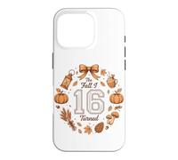 Cute The Fall I Turned 16 Cozy Autumn Birthday Party Case for iPhone 16 Pro