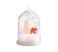Cute Things for Bedroom LED Illuminated Globe Frosted Glass Tabletop Ornament with Warm White Lights and Ready Packaging for
