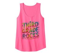 Cute Third Grade Rocks First Day Music Teacher Besties Hello Tank Top