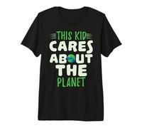 Cute This Kid Cares Planet Protect Save World Hour Day Earth Premium T-Shirt