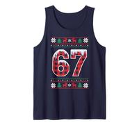 Cute This My 67 Christmas Sweater Humor Six Seven Brain Rot Tank Top