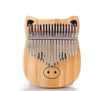 Cute Thumb Piano Kalimba 17 Keys Cats Dogs Piggy Shape Thumb Piano Portable African Finger Piano Musical Instrument for Kids and Adults Beginners E