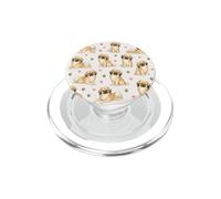 Cute Tibetan Spaniel Dogs Pattern PopSockets PopGrip for MagSafe