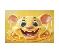 Cute Tiger 1000 Piece Wooden Jigsaw Puzzles for Adults Adult Puzzle Learning Educational Toys Family Games Birthday Gifts for Toddler Children Kids Boys Girls Jigsaws (75×50cm)