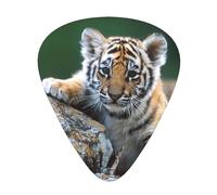 Cute Tiger,12 Pcs Guitar Pick,3 Different Thickness Plectrums for Acoustic Guitar Bass Ukulele (0.46mm 0.96mm 0.71mm)