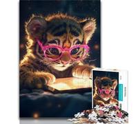 Cute Tiger Jigsaw Puzzles for Adults 2000,Help The Brain Exercise Addictive Toys to Cultivate Patience A Work of Art 70x100cm