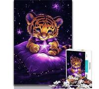 Cute Tiger Jigsaws Puzzles 2000 Pieces for Adults Gifts,Brain Intelligence Challenge Addictive Toys for Home Decoration 70x100cm