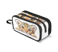 Cute Tiger Looking Pencil Case Boys Girls Pen Bag Pouch School Office Kids