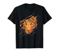 Cute Tiger Zoo Realistic Tiger Wild Animal Lover Men Women T-Shirt