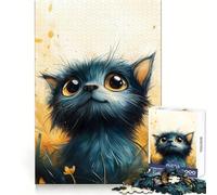 Cute Tiny Cat Portrait Adult Jigsaw Puzzle1000 Pieces Strong Logic Precise Connection Joyful Challenge Premium Gift (38x52cm)