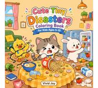 Cute Tiny Disasters Coloring Book for Kids Ages 5-10: A Cute and Funny Coloring Book Filled with Tiny Disasters, Silly Animals, Cozy Messes, and Adorable Chaos