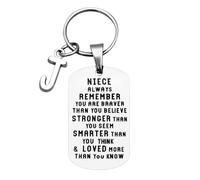 Cute Tiny Studs Earrings for Girls Forget To Niece My Keychain You I Letters Ornaments 26 Christmas Never Keychains