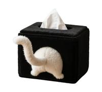 Cute Tissue Box Cover, Tissue Dispenser Cat Posterior Design - Cute Paper Organizer | for Kitchen Bedroom Travel Camping