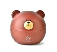 Cute Tissue Holder, Cartoon Bear Head Shape Round Tissue Box Cover Facial Tissue Holder Dispenser Toilet Paper Holder Container(Brown)