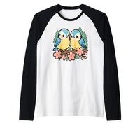 Cute TIT Birds Lovely Birdy Couple Forever Together Lovers Raglan Baseball Tee