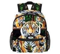 Cute Toddler Backpack - 3D Tigers Coming Out Modern Kids Bag for Preschool, School, Girls, and Little Kids