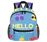 Cute Toddler Backpack - Hello Summer Cute Food Ice Cream Pineapple Modern Kids Bag for Preschool, School, Girls, and Little Kids