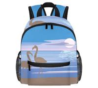 Cute Toddler Backpack - Sand Beach Clouds Sky Sunset Sea Modern Kids Bag for Preschool, School, Girls, and Little Kids
