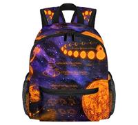 Cute Toddler Backpack - Space Venus Saturn Jupiter Moon Modern Kids Bag for Preschool, School, Girls, and Little Kids