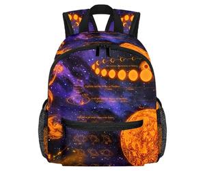 Cute Toddler Backpack - Space Venus Saturn Jupiter Moon Modern Kids Bag for Preschool, School, Girls, and Little Kids