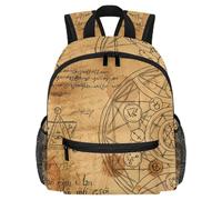Cute Toddler Backpack - Watercolor Alchemy Background Modern Kids Bag for Preschool, School, Girls, and Little Kids