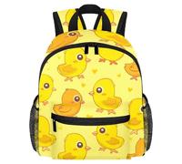 Cute Toddler Backpack - Yellow Chicken Cartoon Simple Modern Kids Bag for Preschool, School, Girls, and Little Kids