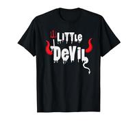 Cute Toddler Kids Little Devil Halloween Trick Or Treat T-Shirt, Men, Black, Large
