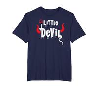 Cute Toddler Kids Little Devil Halloween Trick Or Treat T-Shirt, Men's Big and Tall, Navy Blue, 5X Tall