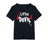 Cute Toddler Kids Little Devil Halloween Trick Or Treat T-Shirt, Women's Plus, Black, 5X