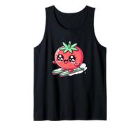 Cute Tomato On Skis Kawaii Winter Alpine Snow Tank Top