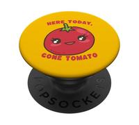 Cute Tomato Pun Here Today Gone Tomato Humor PopSockets Adhesive PopGrip