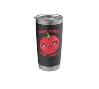 Cute Tomato Pun Here Today Gone Tomato Humor Stainless Steel Insulated Tumbler