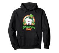 Cute Tooth St Patricks Day Lucky Shamrock Rainbow Dental Pullover Hoodie