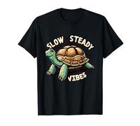 Cute Tortoise Slow And Steady Vibes Wins The Race T-Shirt