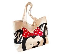 Cute Tote Bag gift bag Party favor for Women, Reusable Canvas Tote Bag for Work Beach Travel with Zipper and Inner Pocket