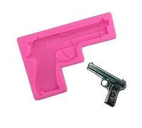 Cute Toy Gun Pistol Silicone Mold 3D Soft Clay Gum Cake Decor Fondant Sugar Craft Candy Desserts Chocolate Tool
