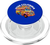 Cute Traditional Colombian Bus And Bright Colombia PopSockets PopGrip for MagSafe