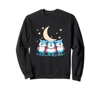Cute Transgender Owls Under Crescent Moon Pride Sweatshirt